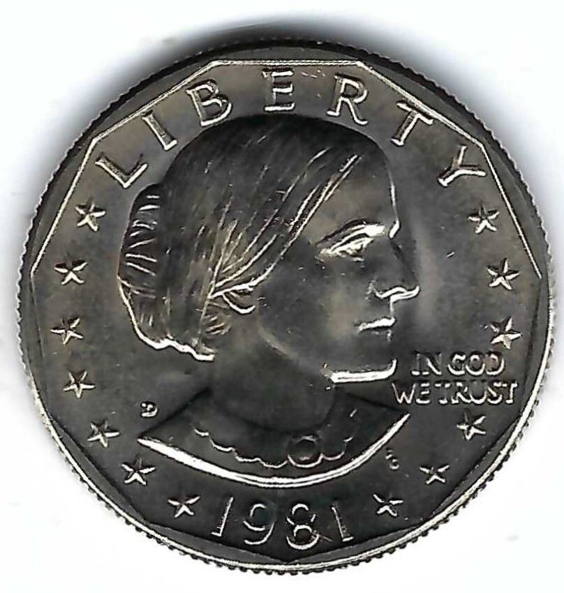 1981-D Denver Susan B Anthony Brilliant Uncirculated Dollar Coin