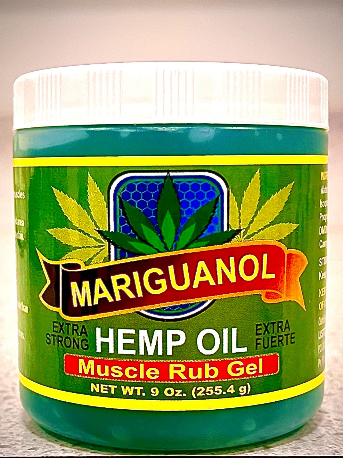Hemp Oil Muscle Rub Gel 9 Oz EXTRA STRONG FORMULA SHIPS FREE
