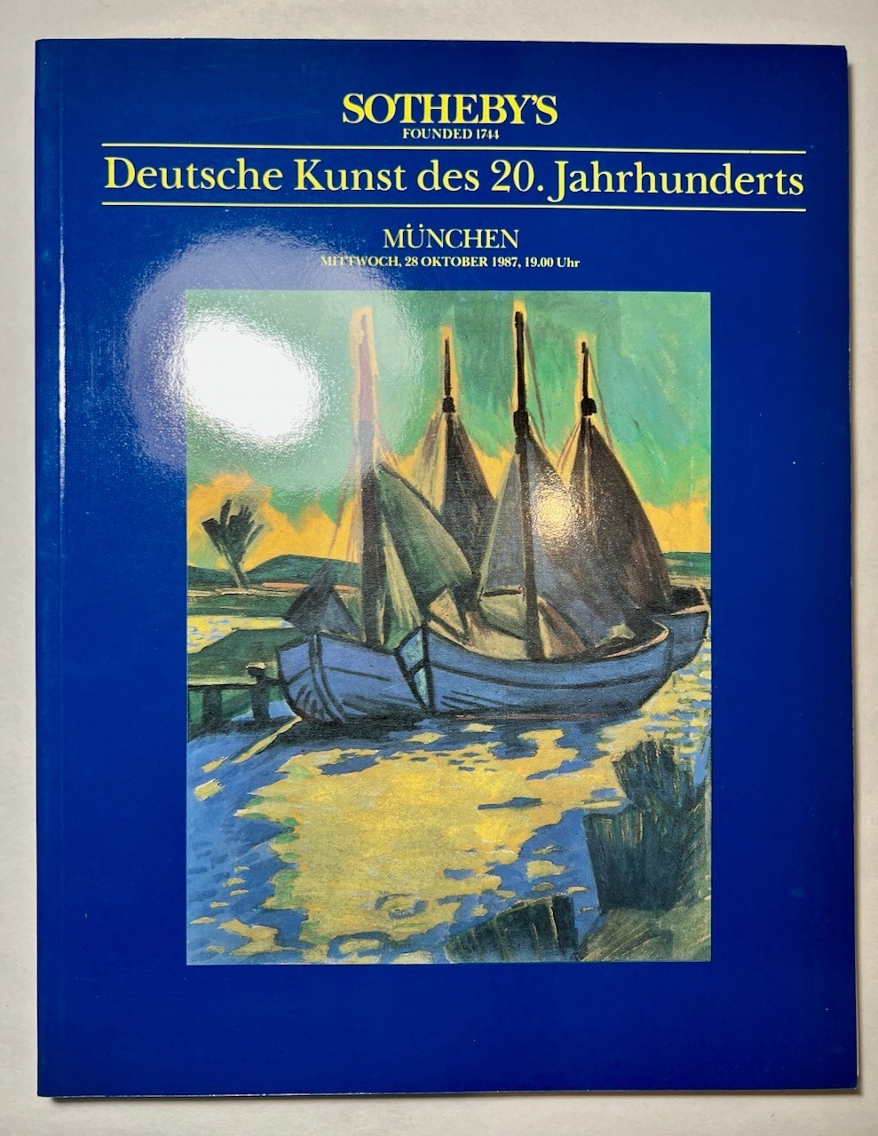 Sotheby’s Auction Catalog German Art 20th Century 1987 Deutsche Kunst Pechstein