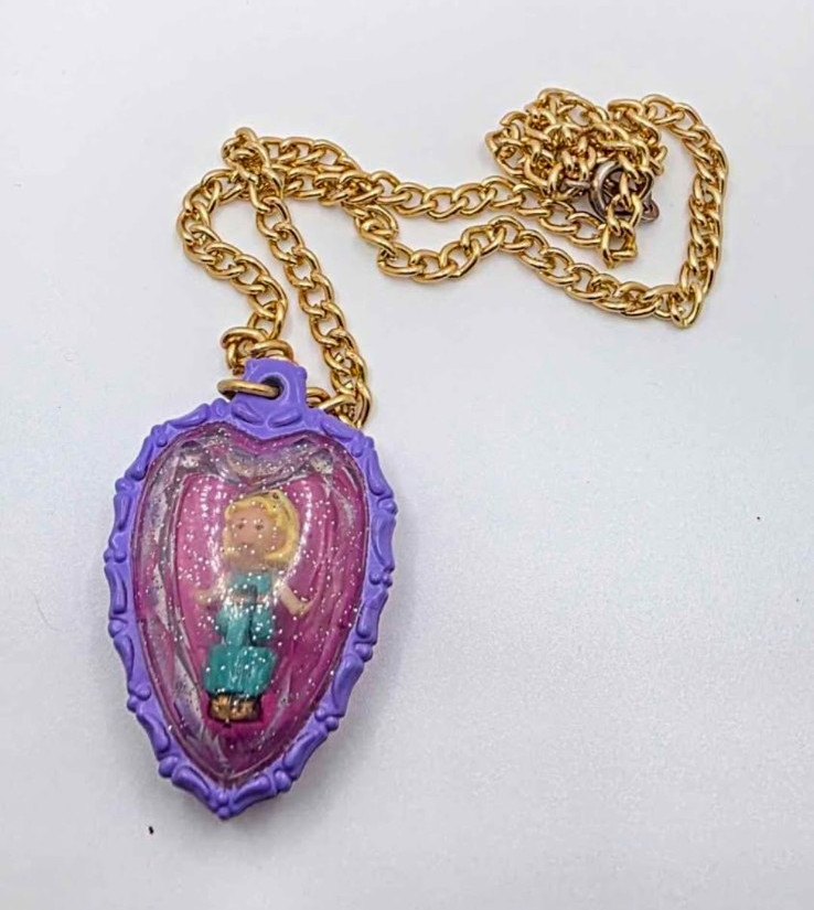 RARE Vintage Polly Pocket Rose Dream Necklace COMPLETE