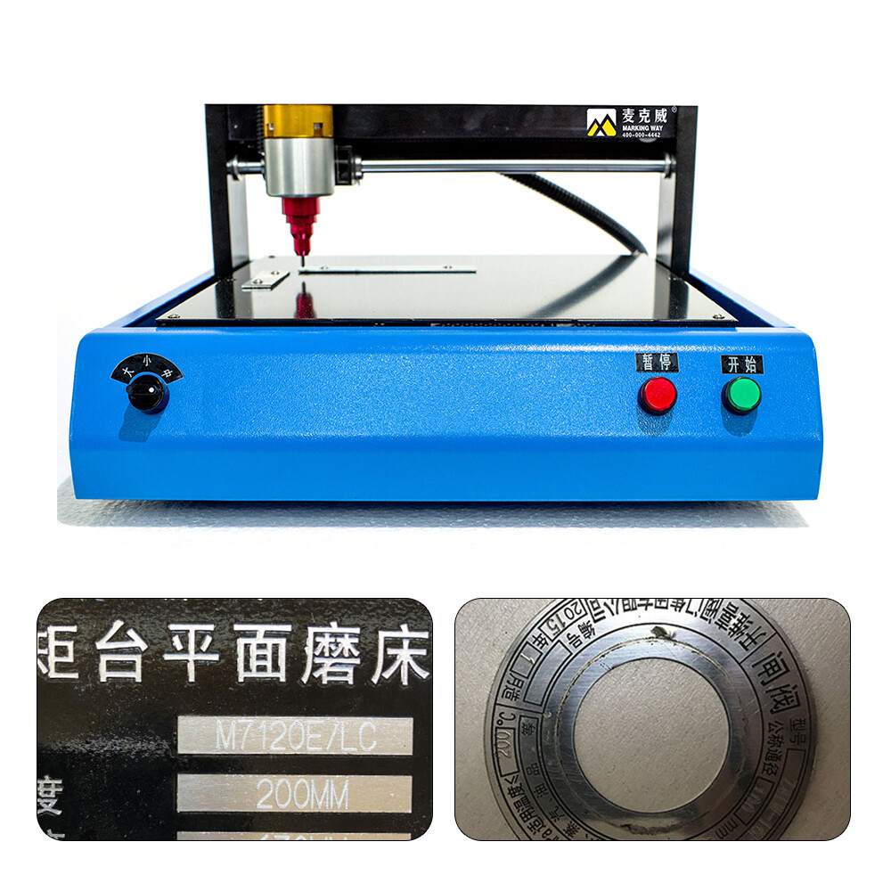 400W Electric Metal Marking Engraving Machine for Steel Plate Dog Tag Nameplate