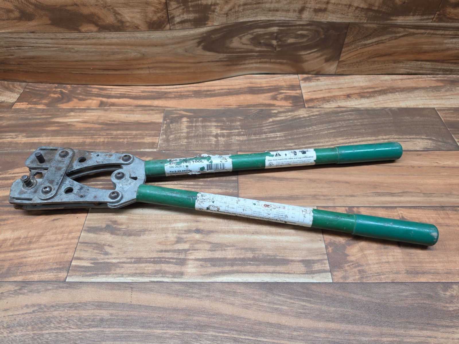 Greenlee K09-2GL Crimping Tool For 8-4/0 AWG Cu