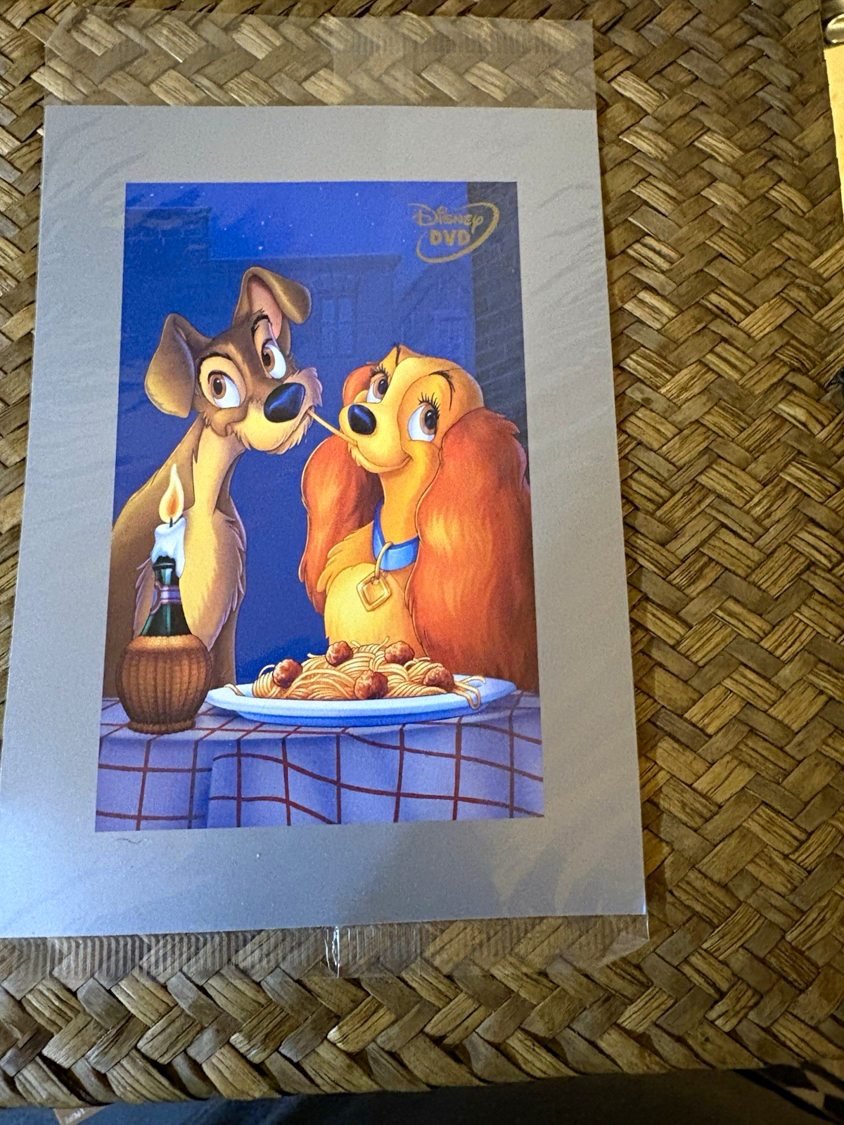Walt Disney’s Lady and the Tramp DVD Limited Issue Promotional Print/Poster
