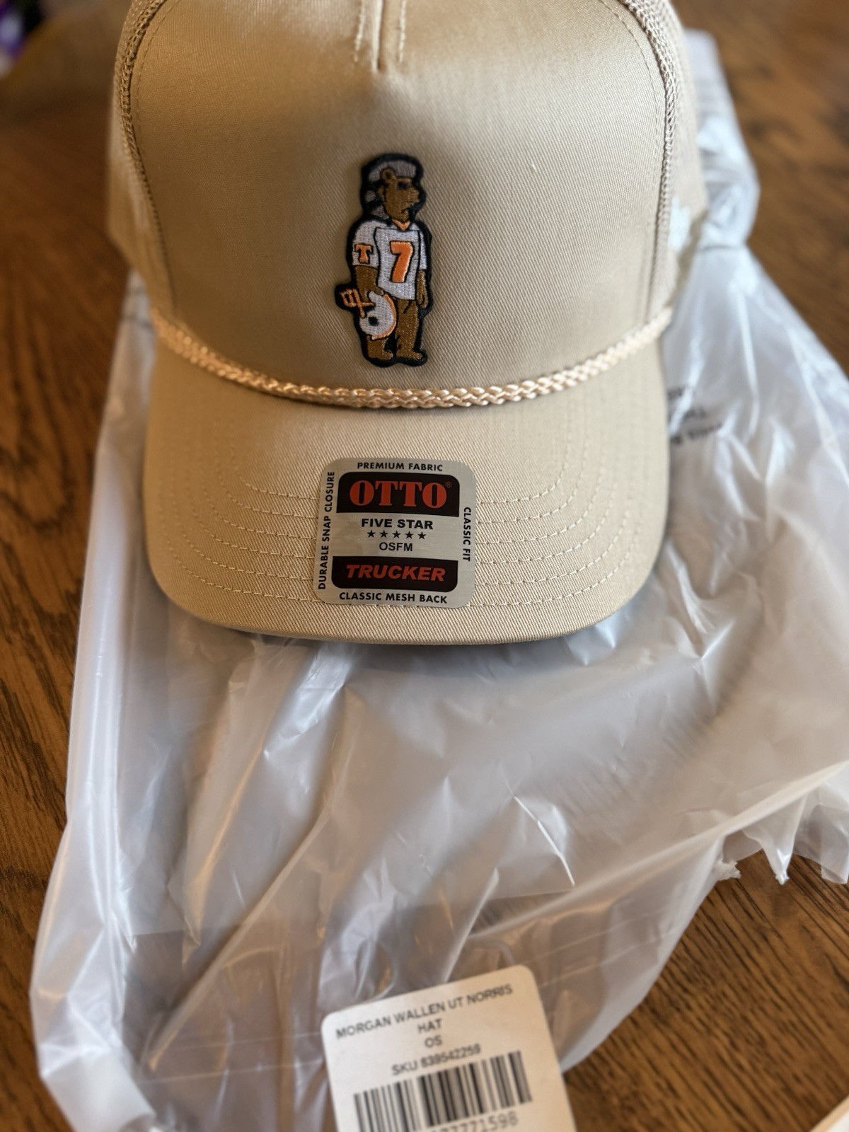 IN HAND  Morgan Wallen Norris Bear Hat  Exclusive MW UT Tennessee | Sold Out