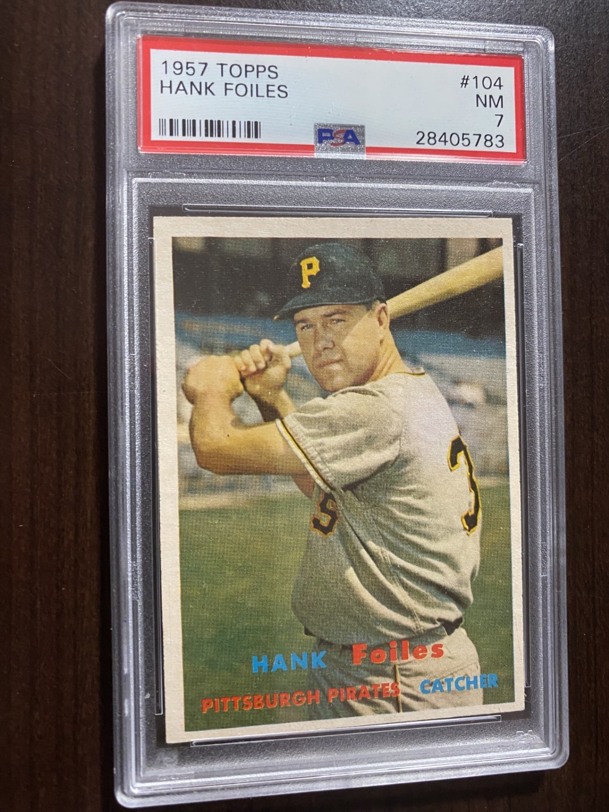 1957 Topps #105 Hank Foiles PSA 7