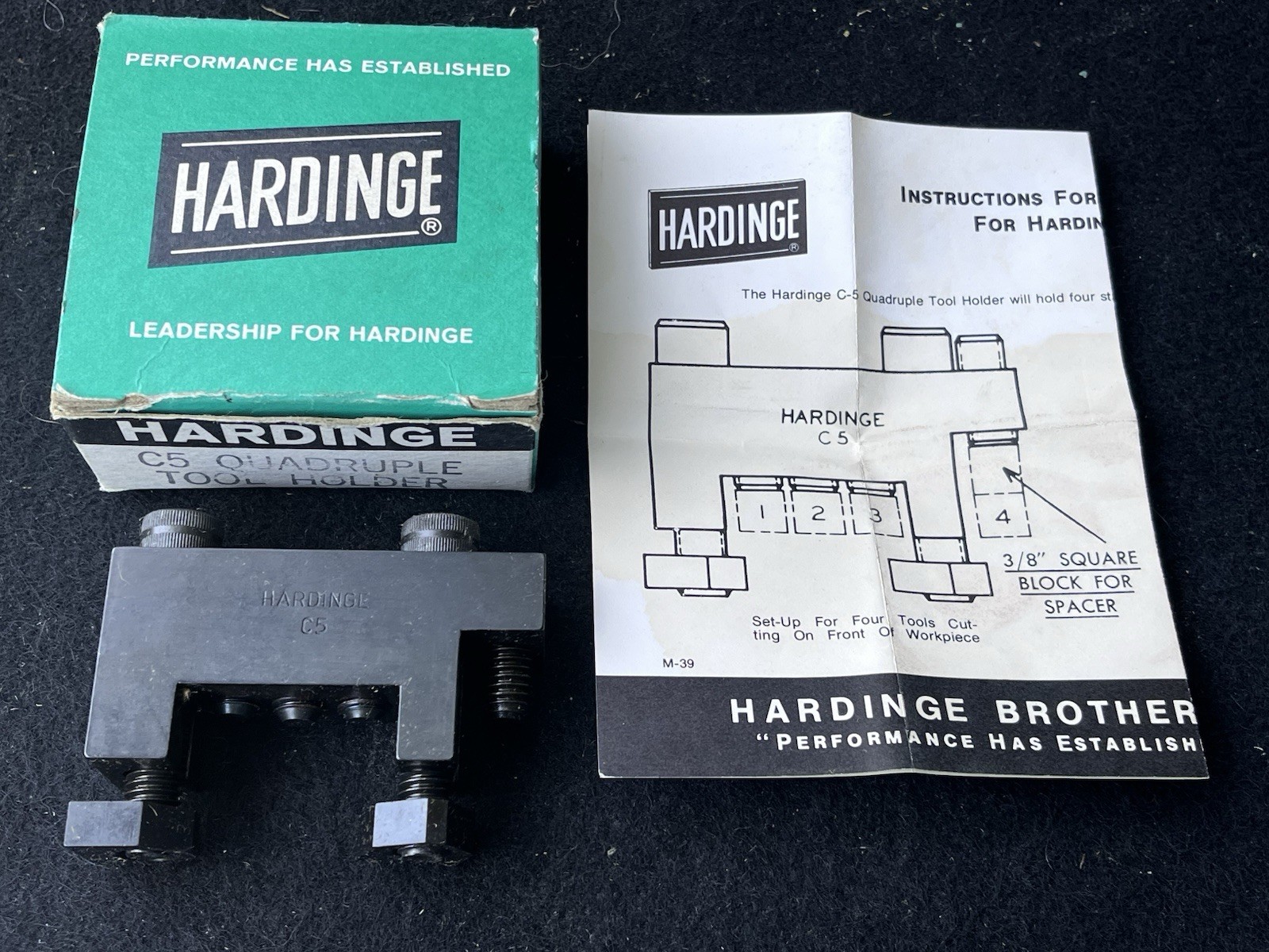 Hardinge C5 Quadruple Tool Holder NOS   Hardinge01 is Blocked - Not Honest
