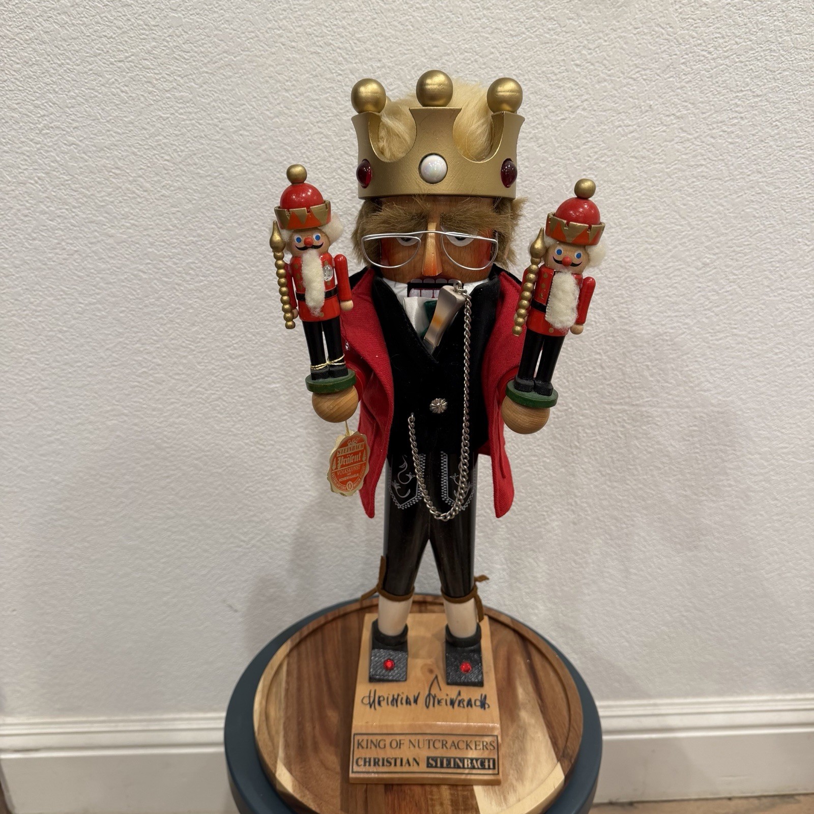 Christian Steinbach S880 King Of Nutcrackers Handmade Germany  18” Signed