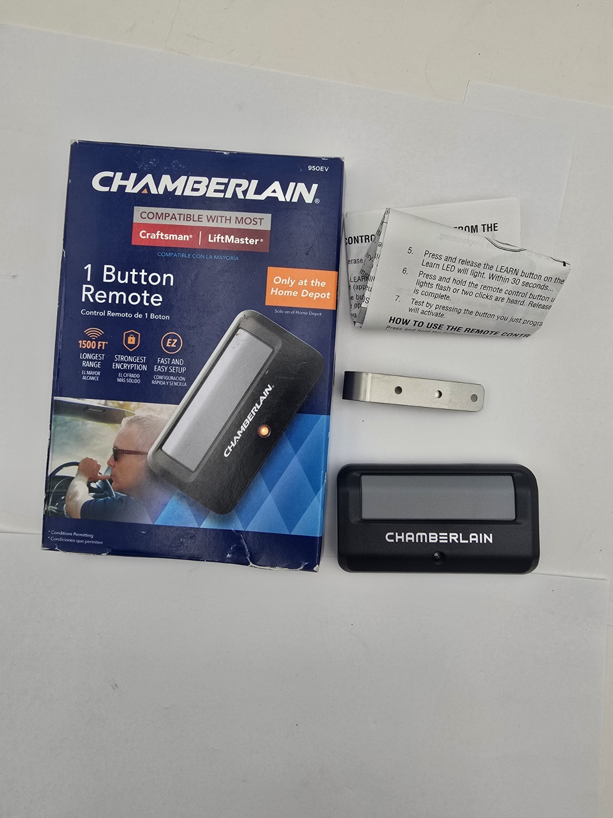 Chamberlain 950EV One Button Garage Door Opener Remote Genuine OEM