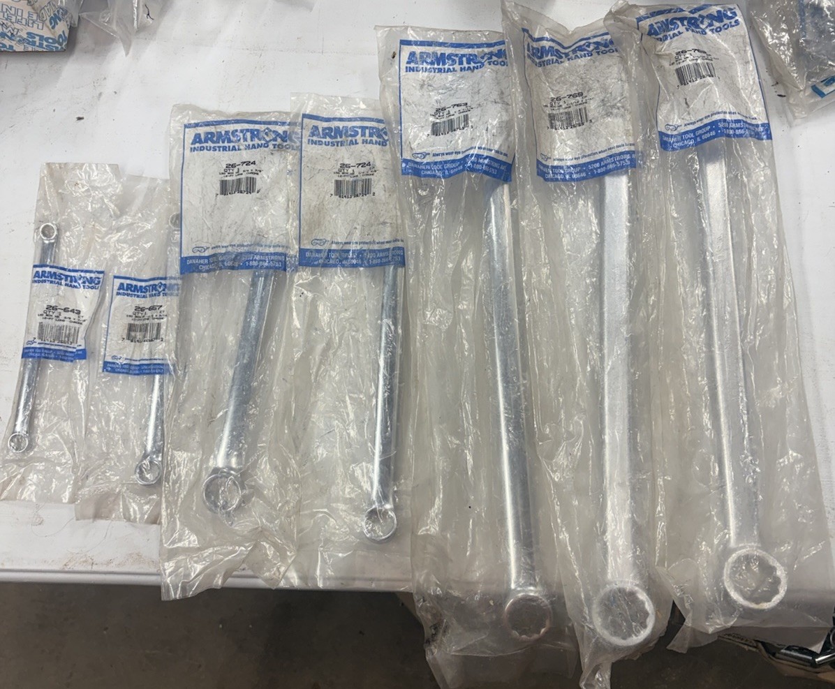 Armstrong NOS Box End Wrenches SAE Armstrong NOS Box End Wrenches SAE