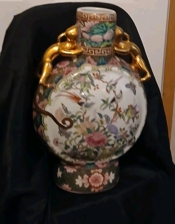 Beautiful Vintage Replica Of Early 1900s Chinese Porcelain Hand Painted 14\ Beautiful Vintage Replica Of Early 1900s Chinese Porcelain Hand Painted 14\