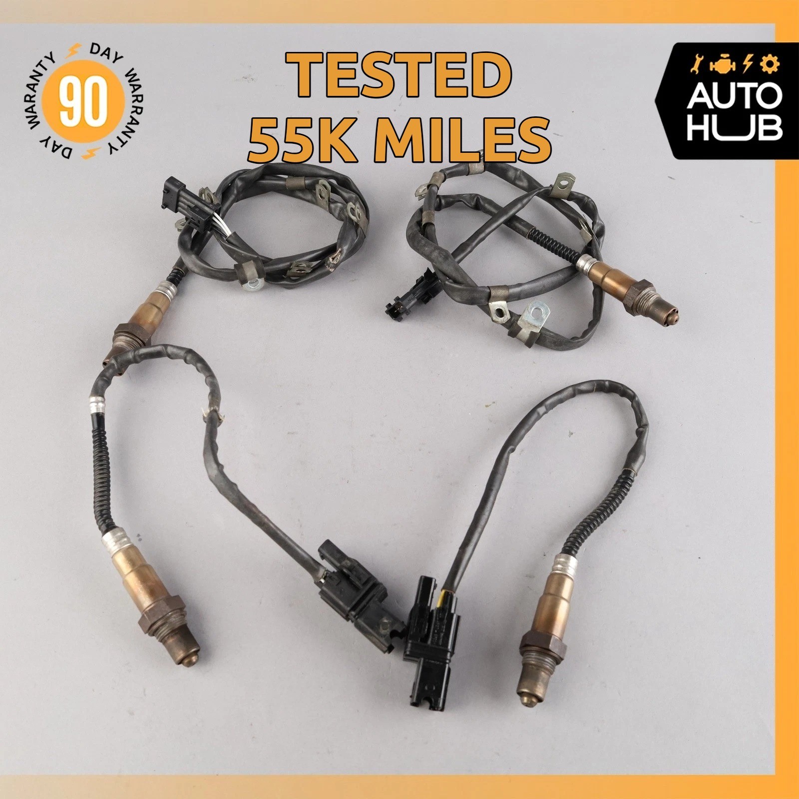 04-19 Maserati Quattroporte GranTurismo Oxygen O2 Sensor Lambda Set of 4 OEM 55k