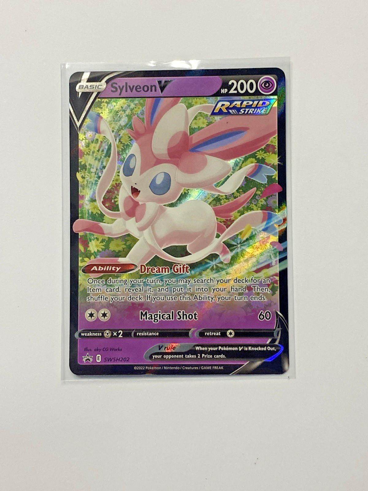 Sylveon V SWSH202 Black Star Promo Full Art Pokémon TCG Card LP Sylveon V SWSH202 Black Star Promo Full Art Pokémon TCG Card LP