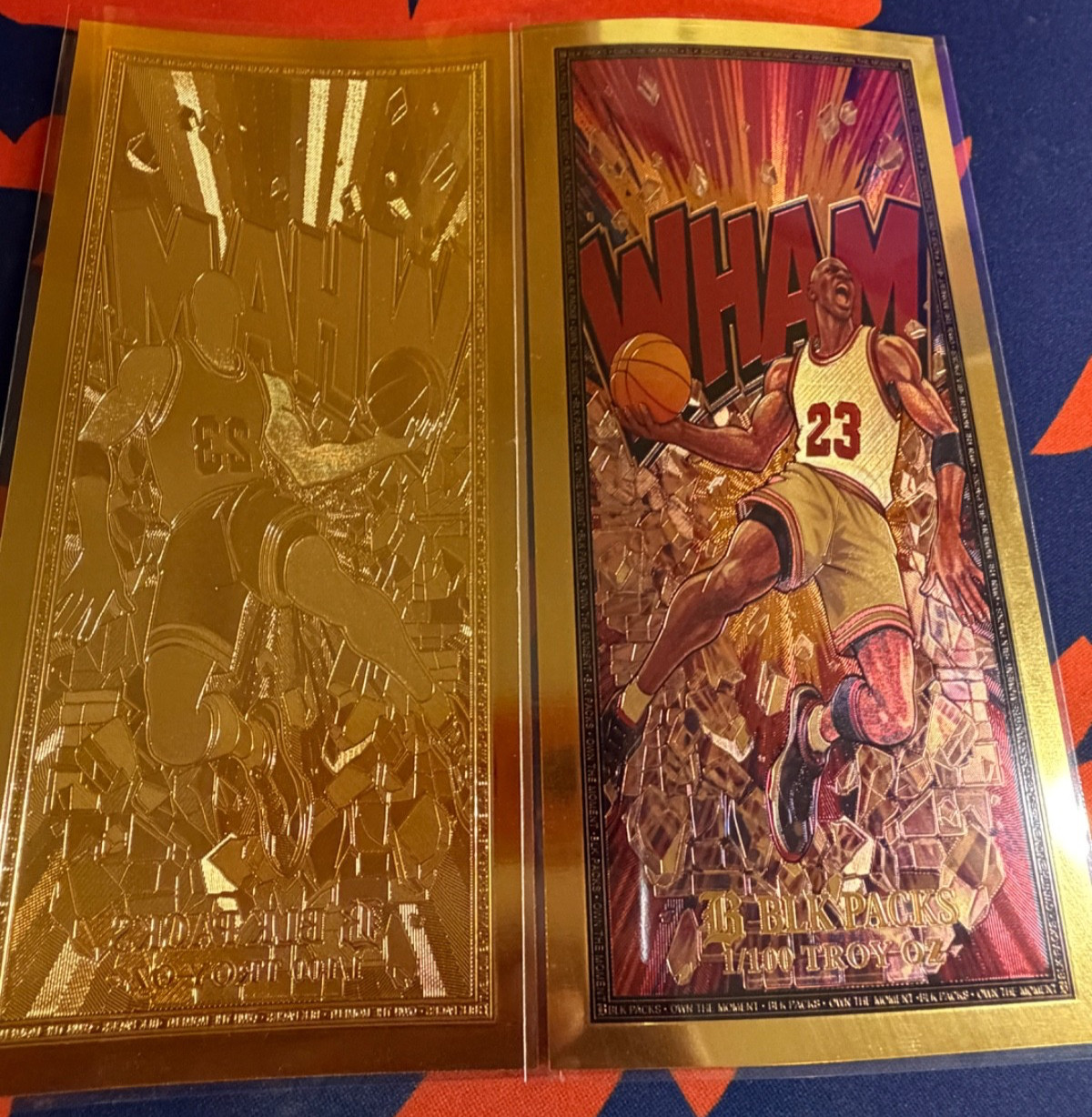 GoldBack 24K, 1/100 Troy Oz. WHAM Crunch Time Basketball 1995-96 MVP #23 GoldBack 24K, 1/100 Troy Oz. WHAM Crunch Time Basketball 1995-96 MVP #23