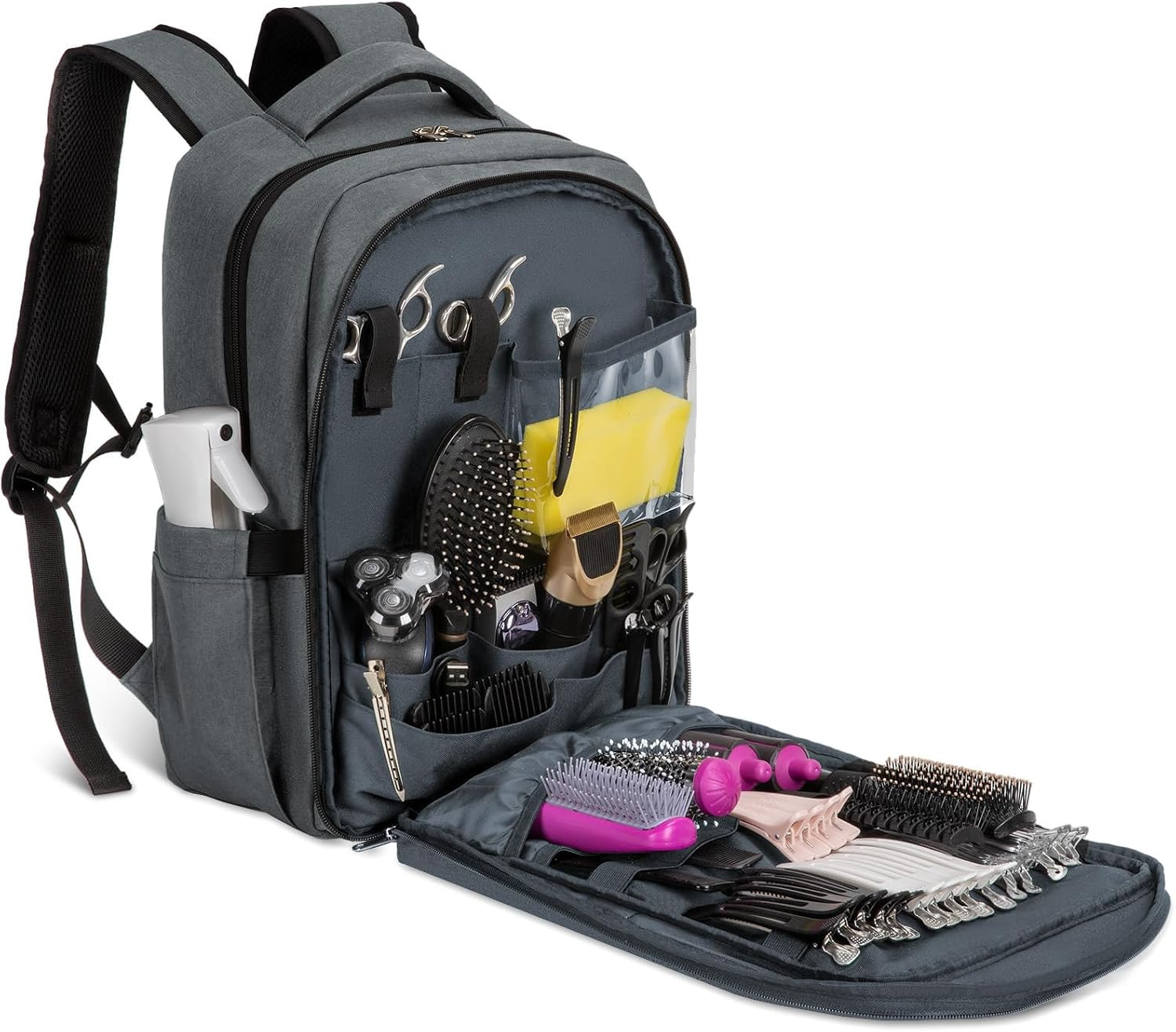 Barber Supplies Bag,Portable Barber Backpack with Insulated Pocket