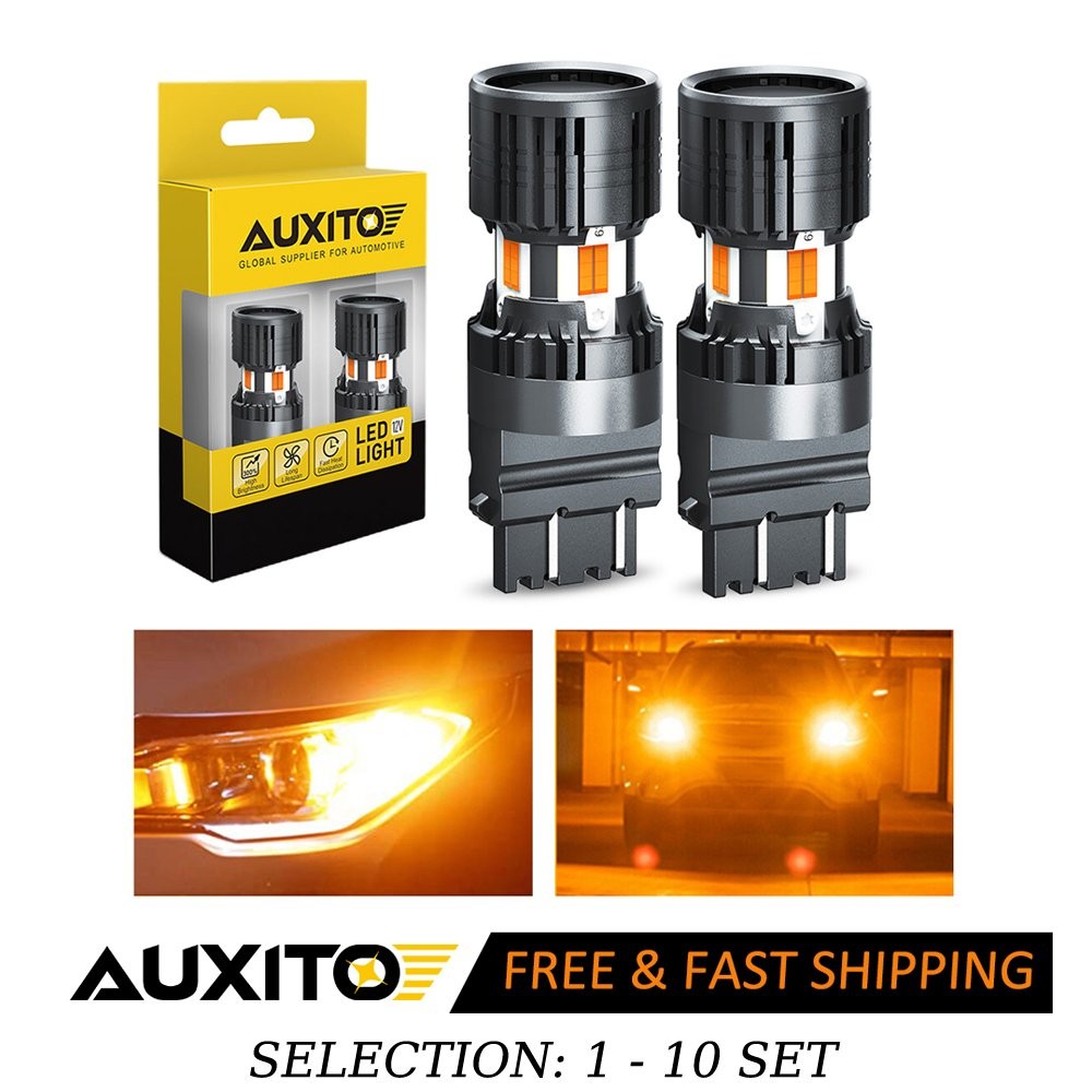 2-20X 3157 LED Bulbs Amber Yellow with Built-in Resistor Turn Signal Light 4KP8