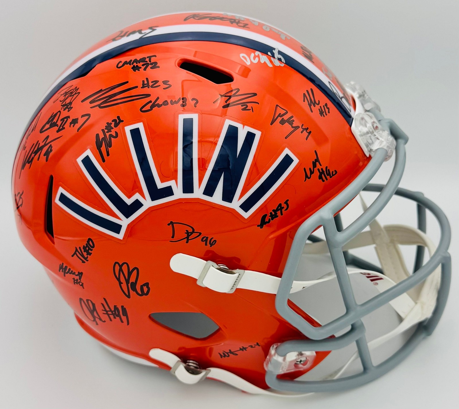 2026-27 Illinois Fighting Illini Full Size Helmet Katin Houser Bielema BAS J68