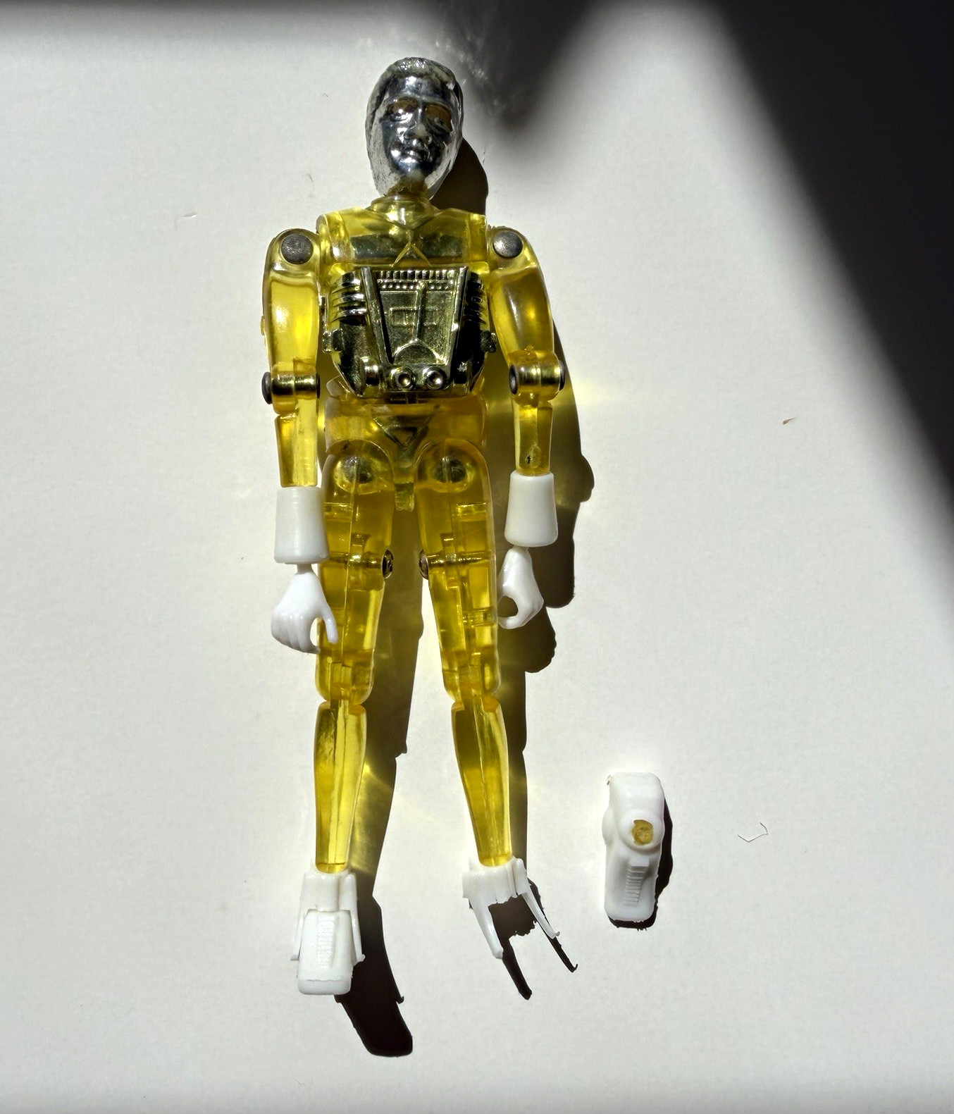 Vintage 1976 Mego Micronauts Time Traveler Clear Yellow, Original Owner Vintage 1976 Mego Micronauts Time Traveler Clear Yellow, Original Owner