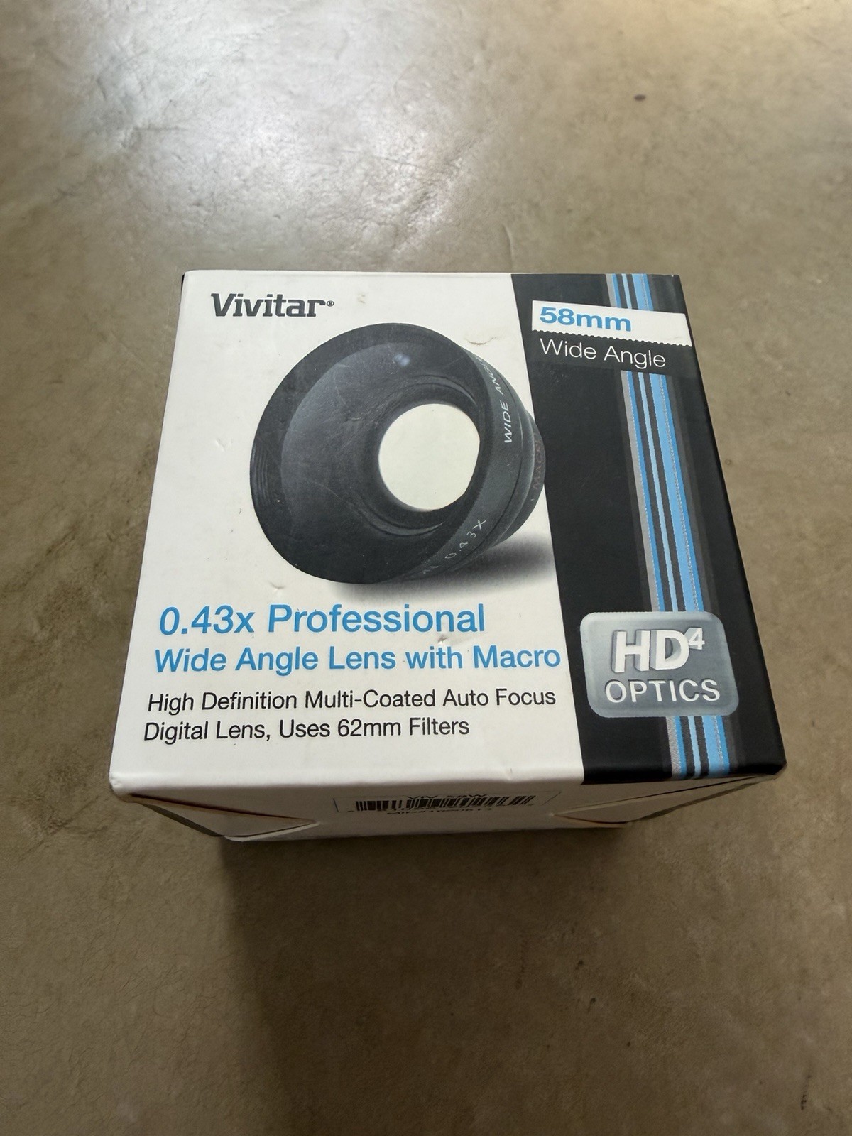 Vivitar 0.43X Professional Wide Angle Lens with Macro 58 MM (VIV-58W) Brand New Vivitar 0.43X Professional Wide Angle Lens with Macro 58 MM (VIV-58W) Brand New