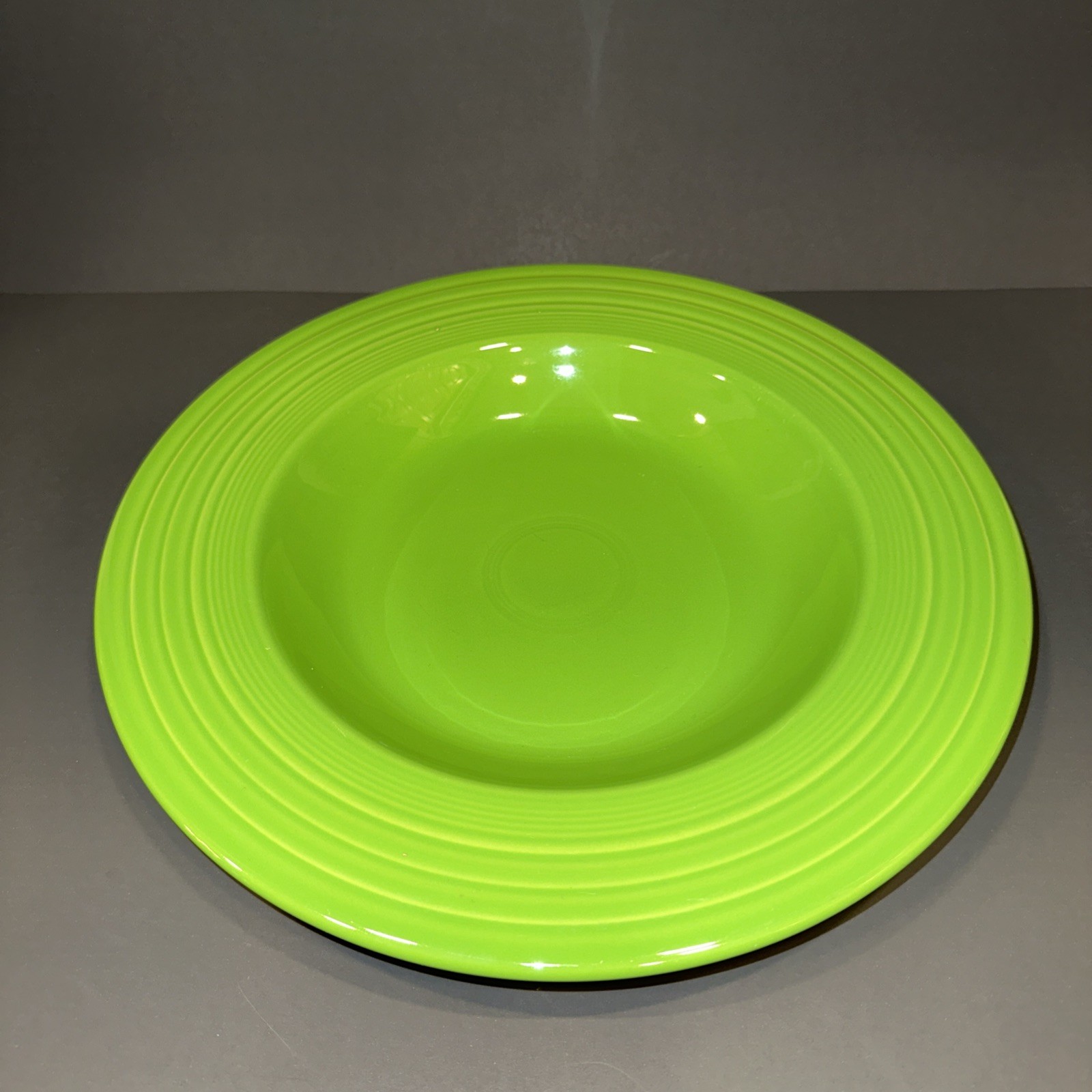 RETIRED Homer Laughlin Fiesta Shamrock Green 12” Individual Pasta Bowl NEW RETIRED Homer Laughlin Fiesta Shamrock Green 12” Individual Pasta Bowl NEW