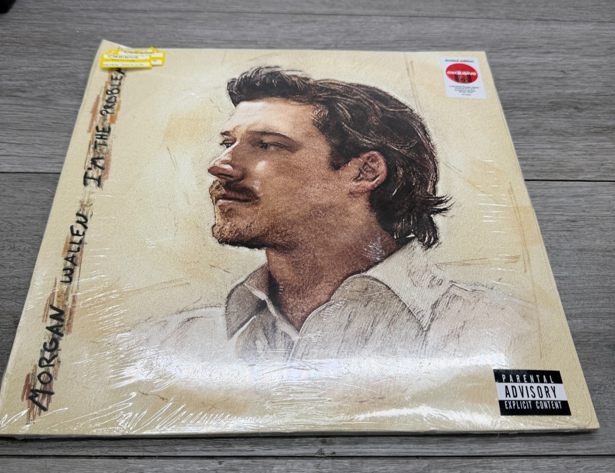 Morgan Wallen I\'m The Problem Opaque Brown Vinyl 3LP w/hunting id  READ