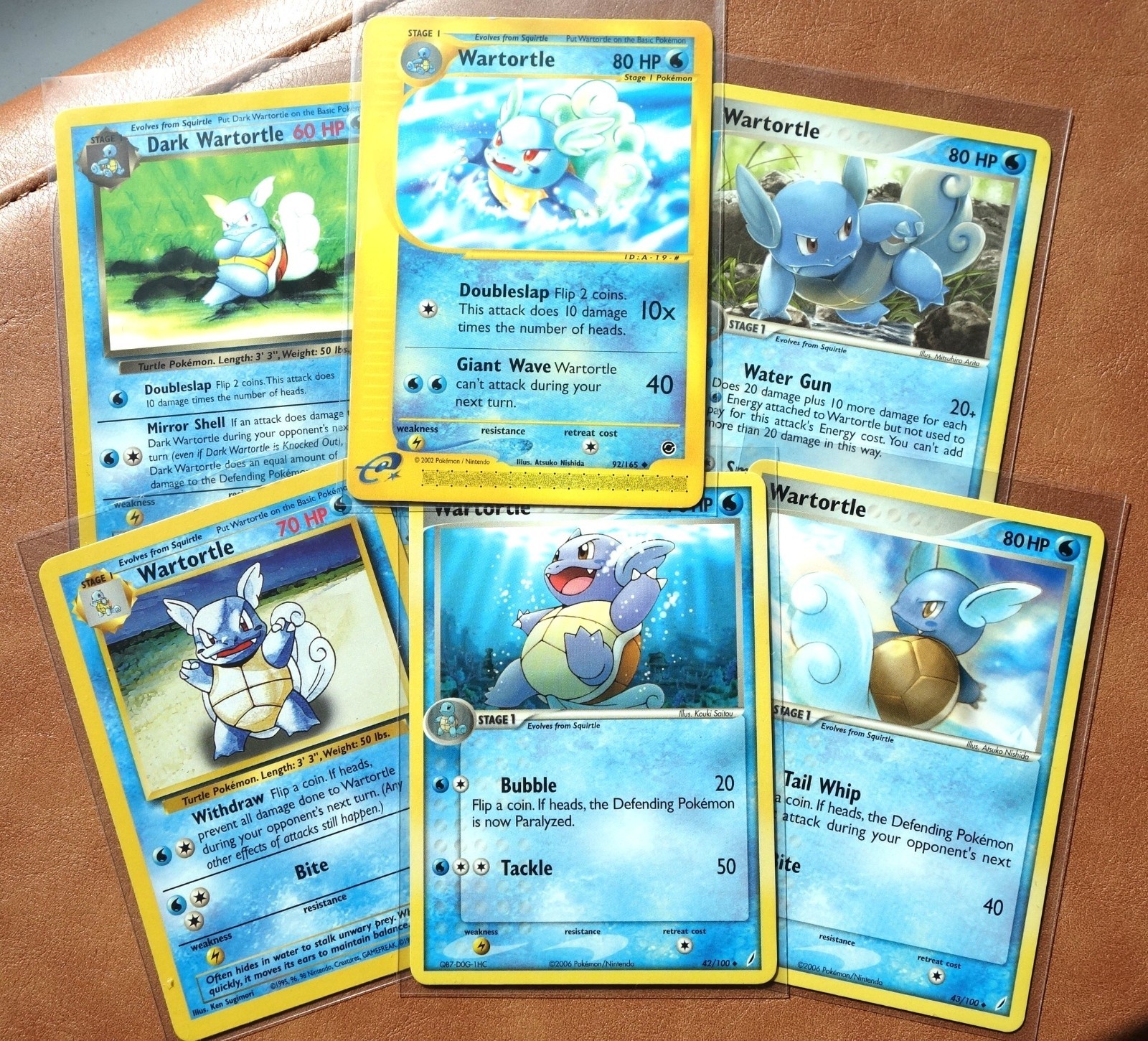 Pokémon Vintage Wartortle Collection Lot of 6 | Expedition, Firered, Base Set