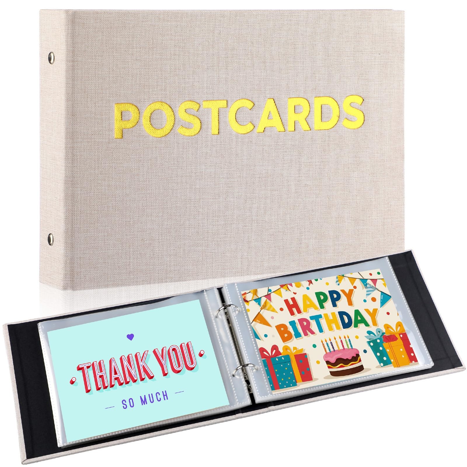 Spiareal Post Card Organizer Set Greeting Card Holder 6 x 8 Inches 100 Pages Spiareal Post Card Organizer Set Greeting Card Holder 6 x 8 Inches 100 Pages