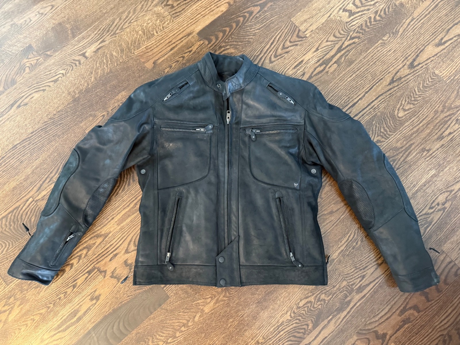 Leather Triumph motorcycle jacket men Leather Triumph motorcycle jacket men
