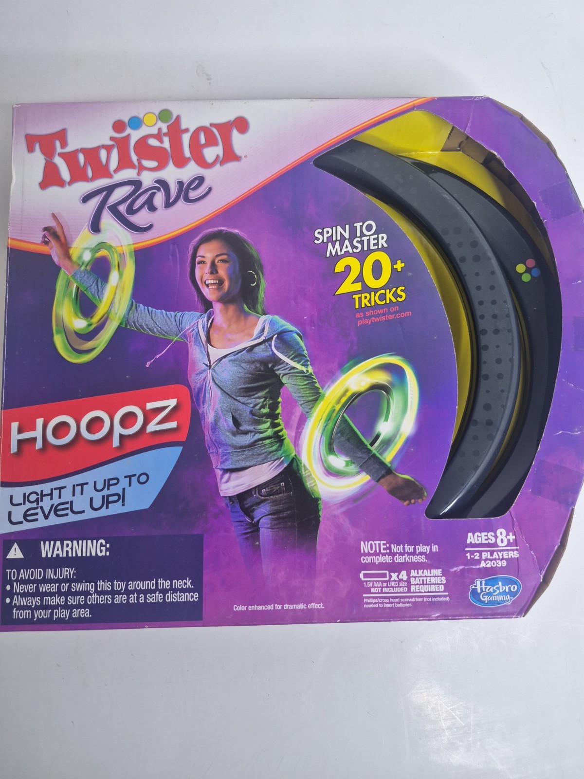 Hasbro Twister Rave Hoopz Light It Up Spin Tricks 2010s Nostalgia Sealed Game Hasbro Twister Rave Hoopz Light It Up Spin Tricks 2010s Nostalgia Sealed Game