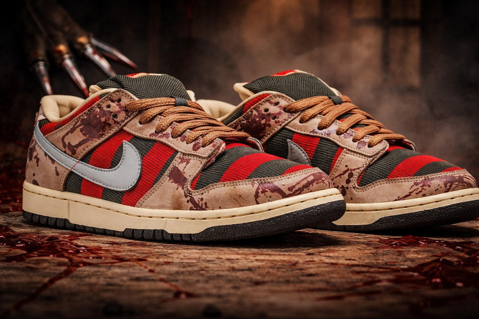SB Dunk Low Pro Freddy Krueger-313170-202 Men\'s All Size US 7-12 SB Dunk Low Pro Freddy Krueger-313170-202 Men\'s All Size US 7-12