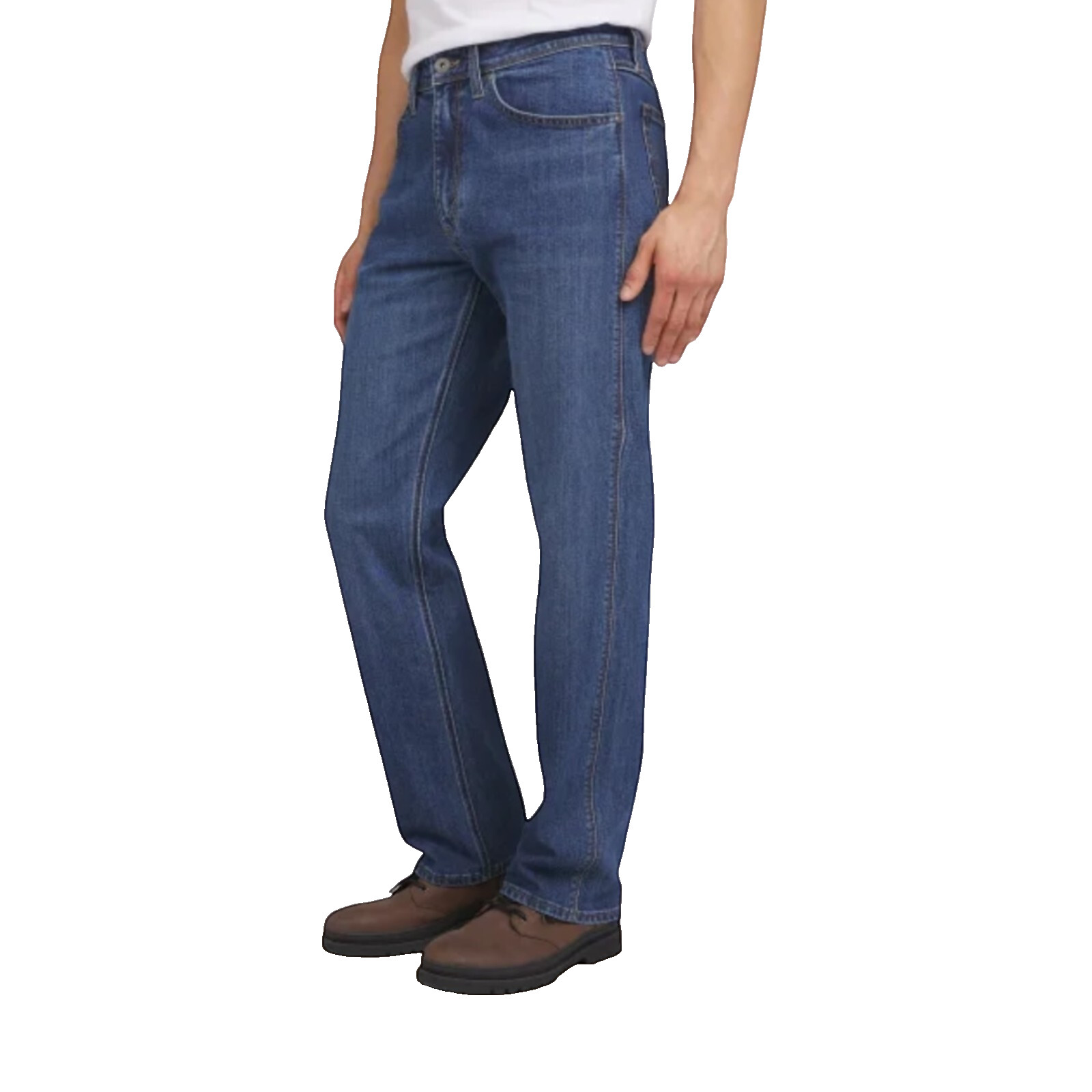 Wrangler men\'s classic Straight Leg Jeans Regular Fit Cotton Blue Size 32x34