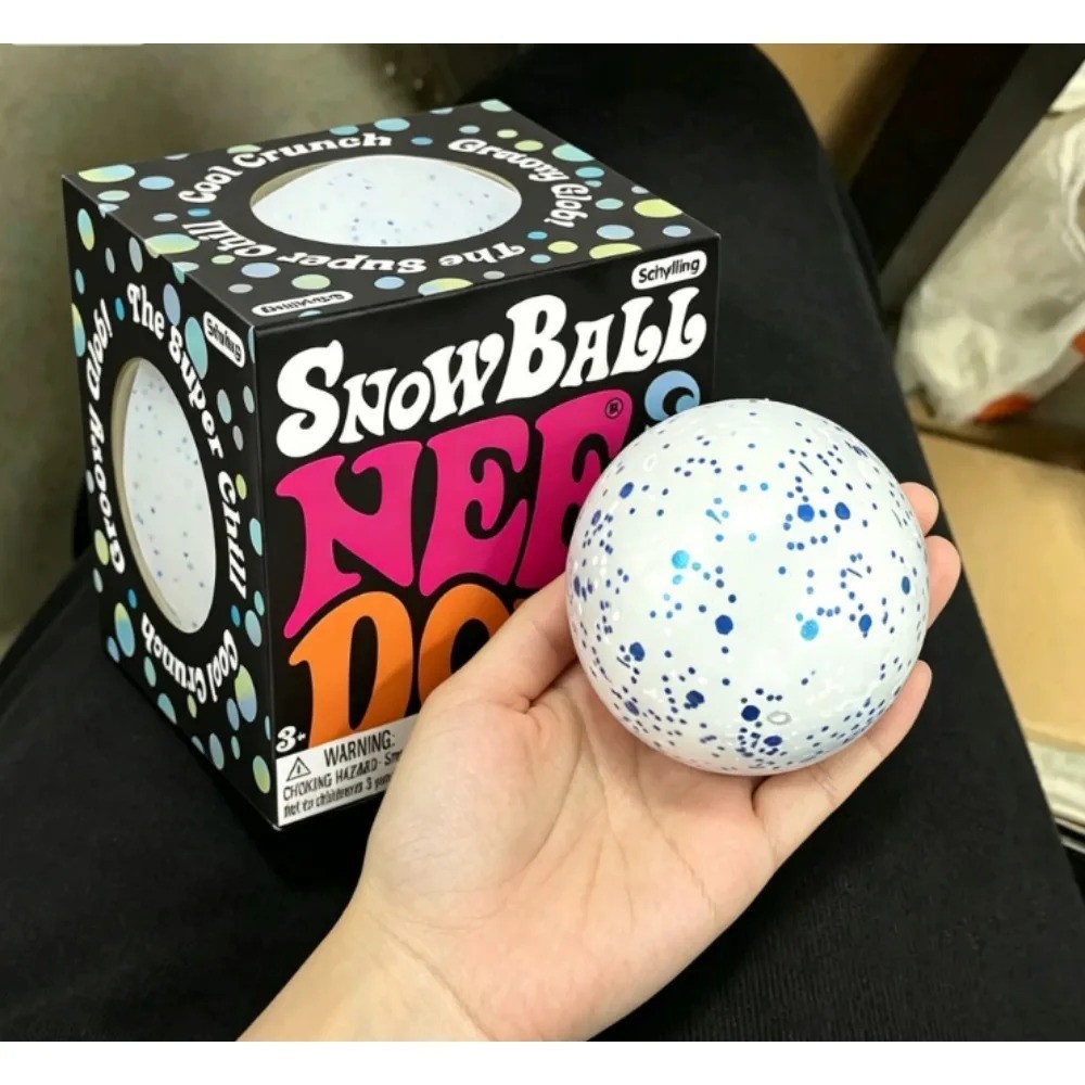 NeeDoh Snow Ball Stress Relief Squishy Crunch Sensory Fidget Toy Gift NeeDoh Snow Ball Stress Relief Squishy Crunch Sensory Fidget Toy Gift