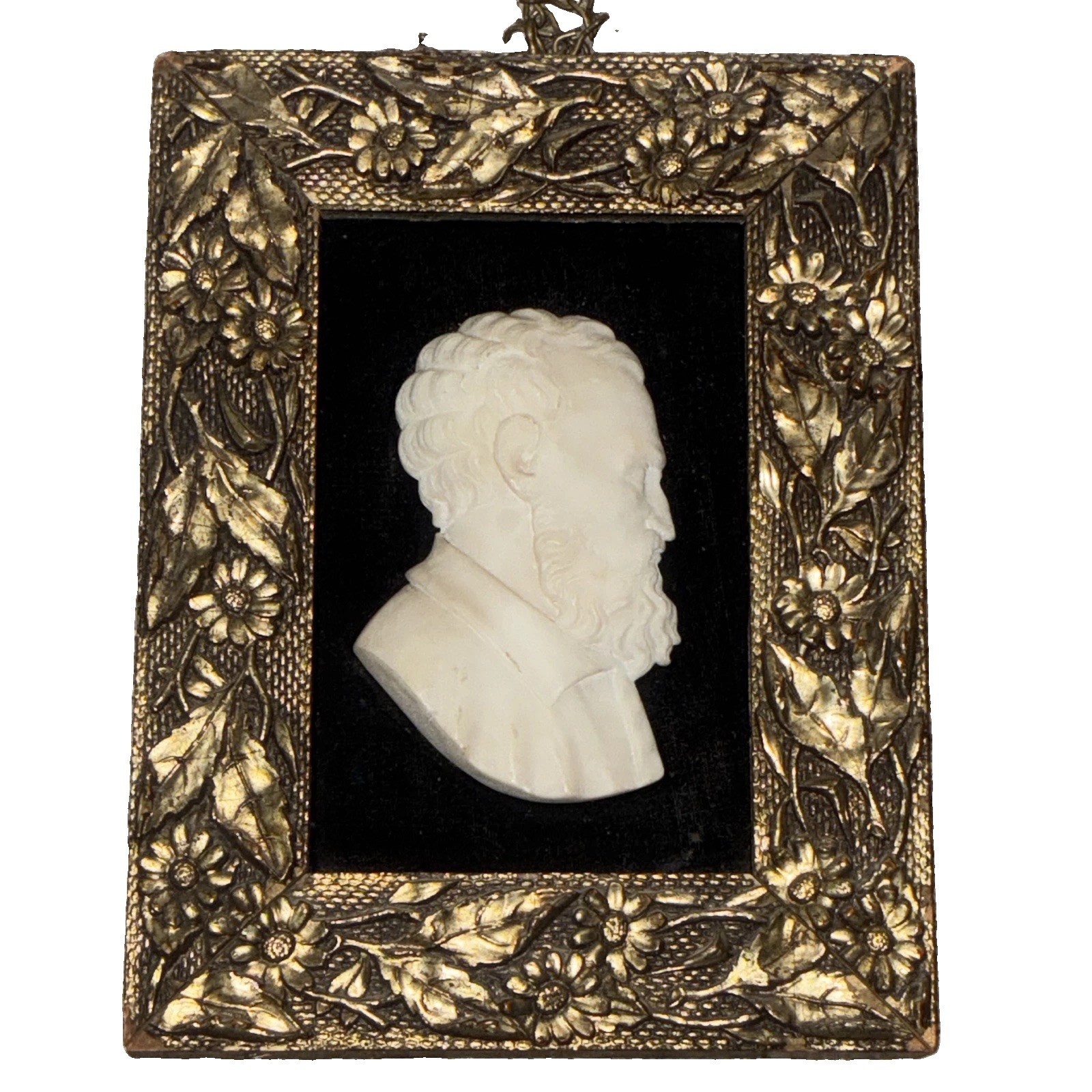 19th Century Italian Grand Tour Alabaster Michelangelo Cameo Relief Plaque