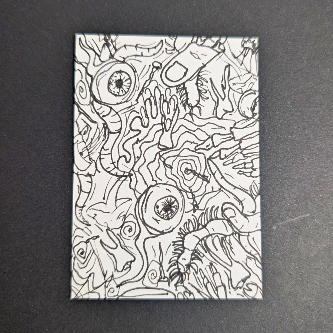 Aceo Original Abstract Art, Manic Mania Series, Oak, ArtworkBySelena Aceo Original Abstract Art, Manic Mania Series, Oak, ArtworkBySelena