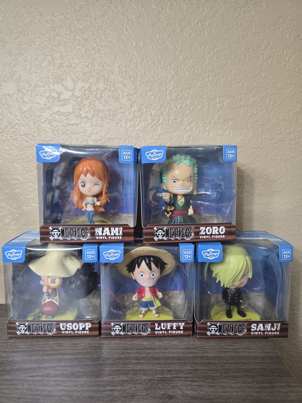 Fly Guys One Piece Vinyl Figures Lot of 5. Luffy, Usopp, Zoro, Nami, Sanji Fly Guys One Piece Vinyl Figures Lot of 5. Luffy, Usopp, Zoro, Nami, Sanji
