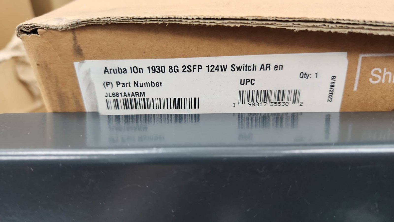 Aruba 1930 IOn 8-Port PoE Gb Eth 8xGE, 2X 1G SFP & L2+ Smart Switch JL681A Aruba 1930 IOn 8-Port PoE Gb Eth 8xGE, 2X 1G SFP & L2+ Smart Switch JL681A