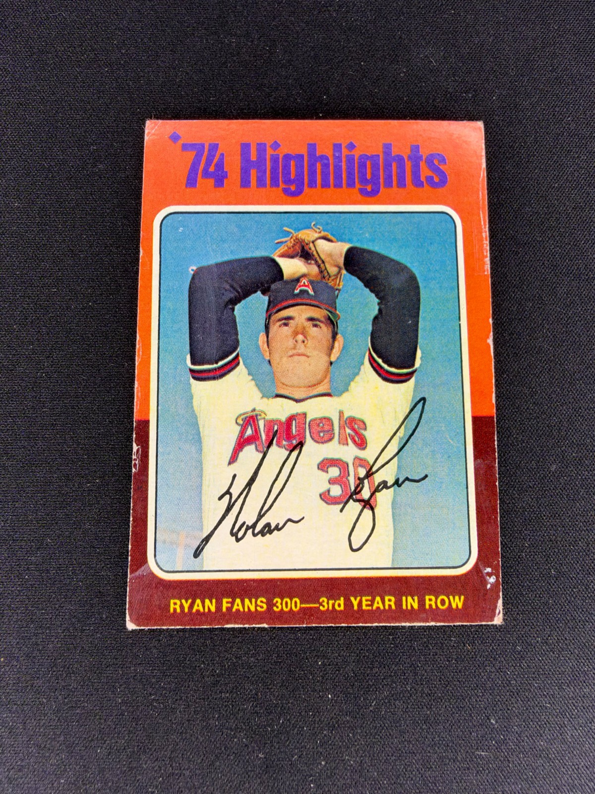 1975 Topps - \'74 Highlights Nolan Ryan #5 1975 Topps - \'74 Highlights Nolan Ryan #5
