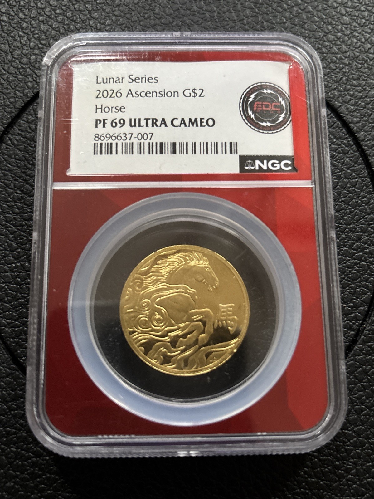 2026 Ascension Island $2 Gold Lunar Horse NGC PF69 Ultra Cameo 1/20 oz