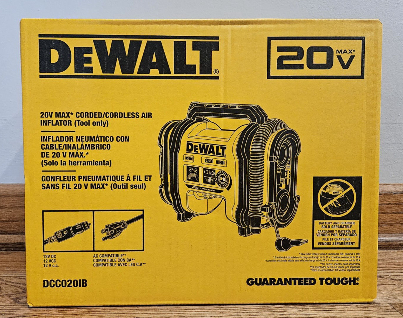 NEW DeWALT DCC020IB 20V High-Pressure Corded Cordless Air Inflator 2026
