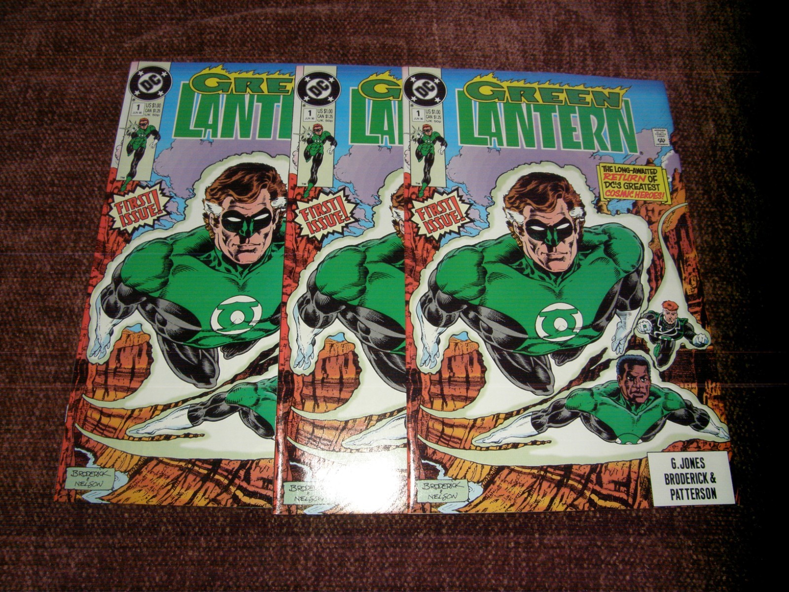 GREEN LANTERN #1 FIRST ISSUE / 1990 DC COMICS ( 3 ) BOOKS GREEN LANTERN #1 FIRST ISSUE / 1990 DC COMICS ( 3 ) BOOKS