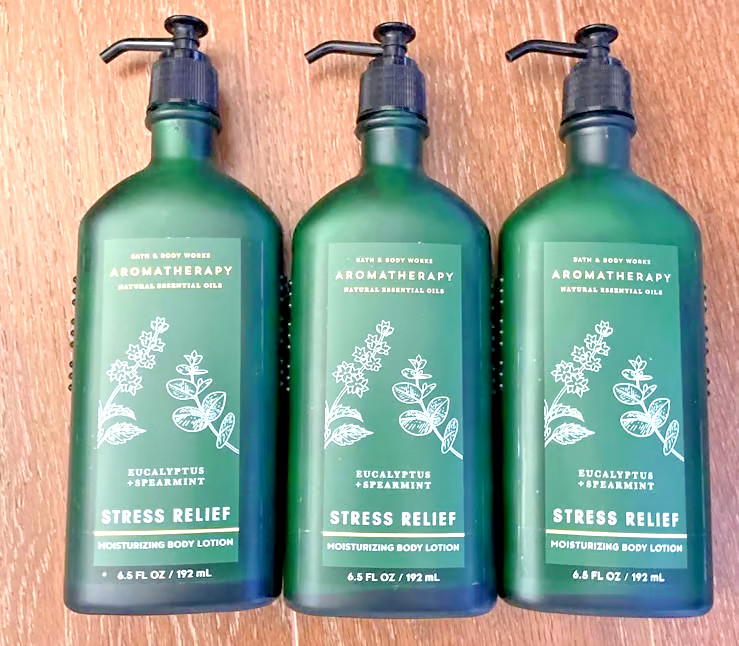 Bath & Body Works Aromatherapy Eucalyptus Spearmint Body LOTION 6.5oz (QTY 3) Bath & Body Works Aromatherapy Eucalyptus Spearmint Body LOTION 6.5oz (QTY 3)