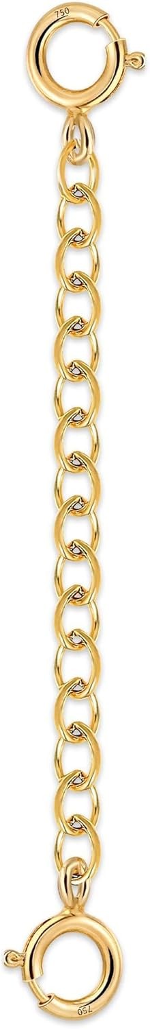 18K Solid Gold Extender for Necklace Bracelet Real Durable Adjustable Chain G... 18K Solid Gold Extender for Necklace Bracelet Real Durable Adjustable Chain G...