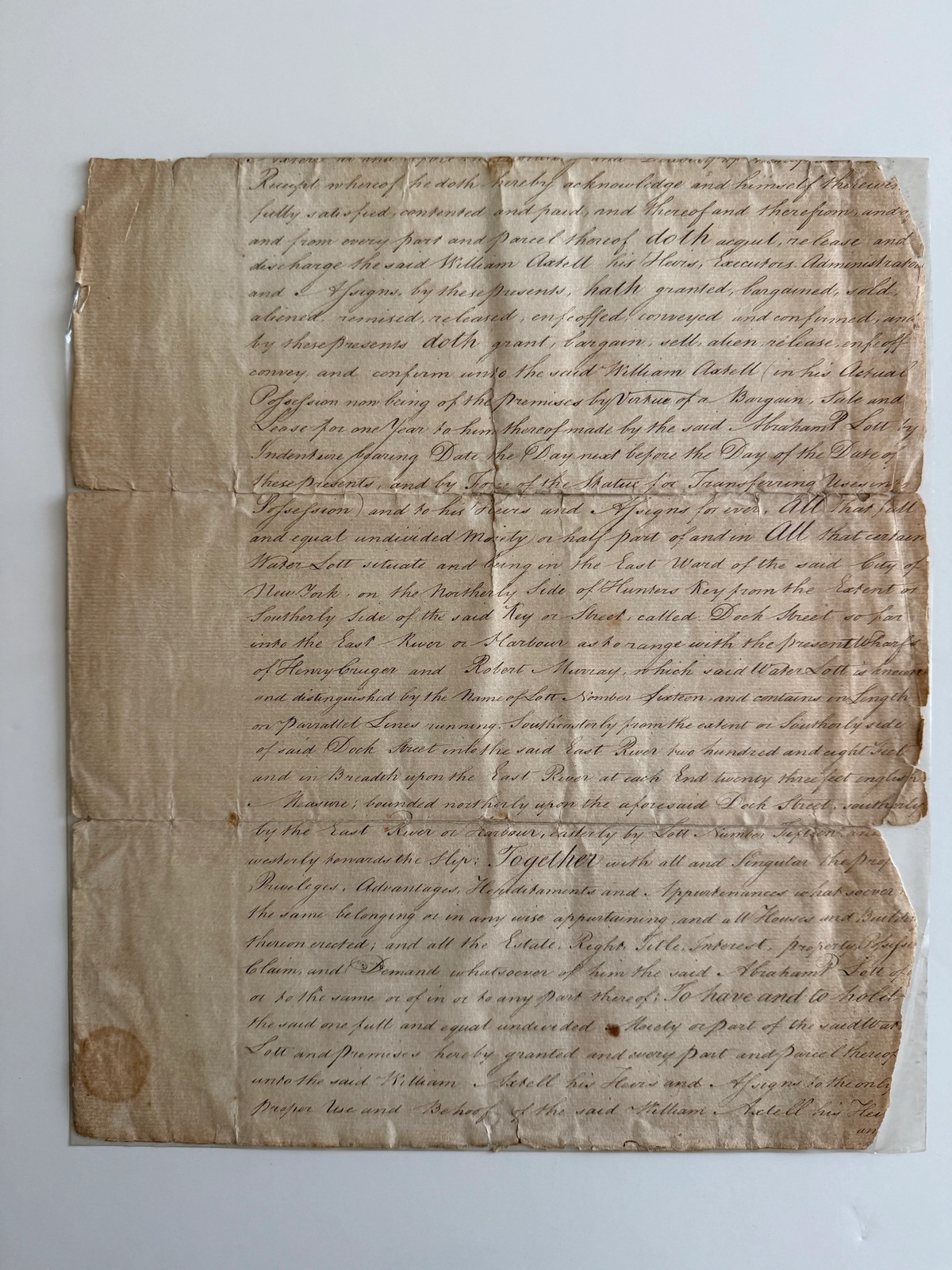 c1769 Exceptional Colonial New York Mortgage for Manhattan Waterfront Property