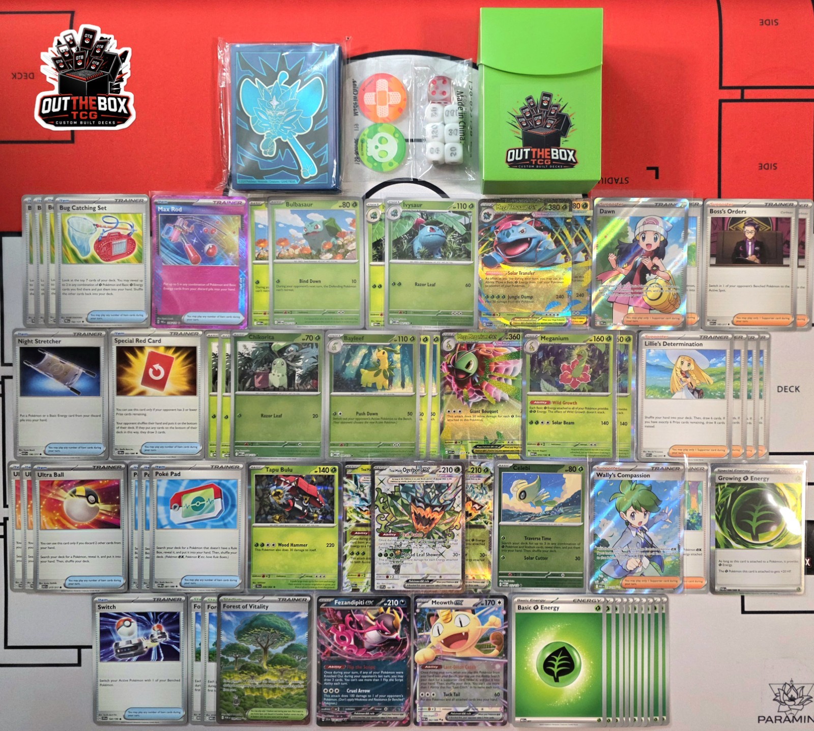 Mega Venusaur & Mega Meganium Pokémon TCG - OutTheBoxTCG ELITE Custom Meta Decks