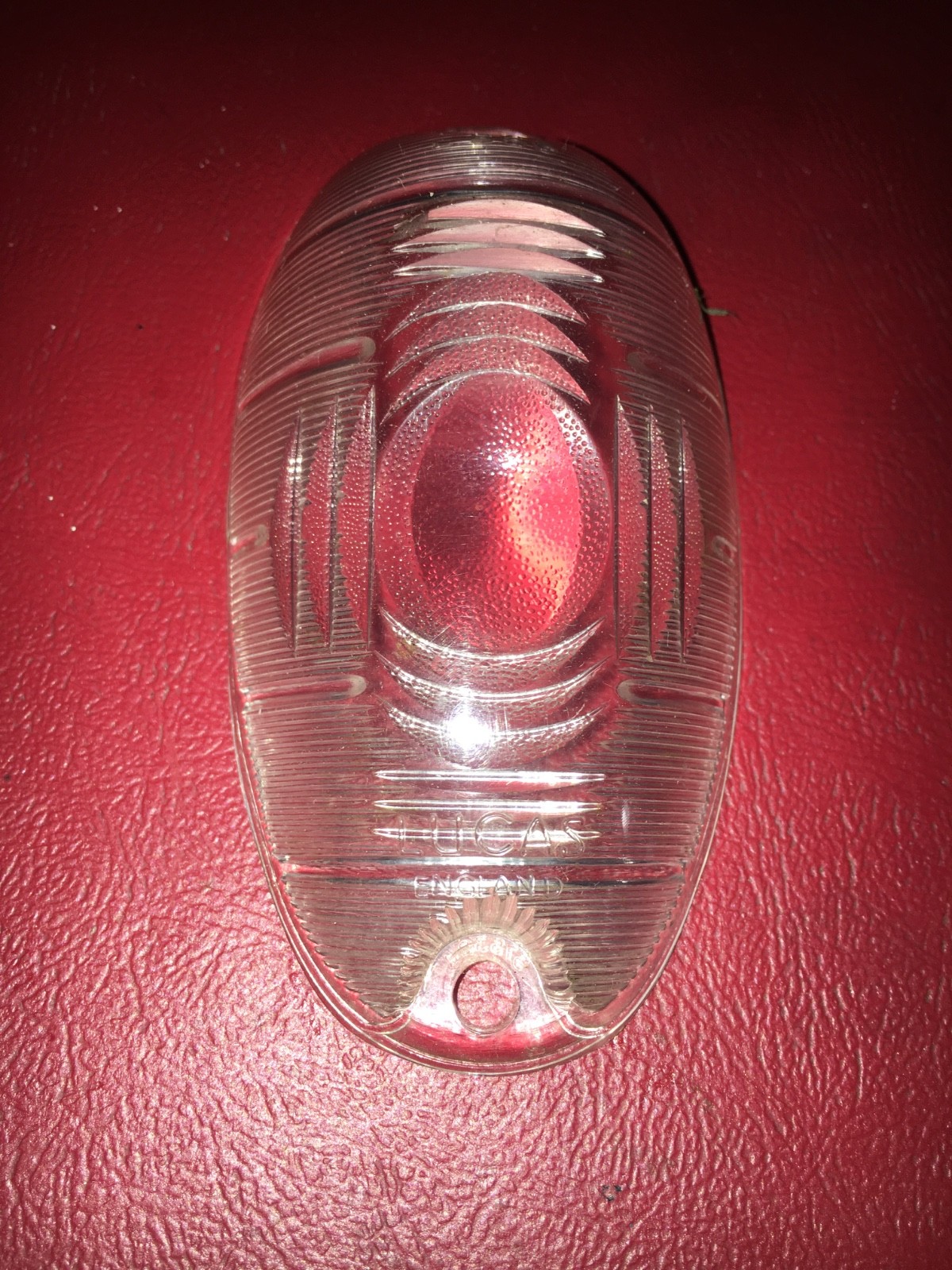 Jaguar MK1 Sedan NOS Lucas Front Marker Lense Lucas L566 Jaguar MK1 Sedan NOS Lucas Front Marker Lense Lucas L566