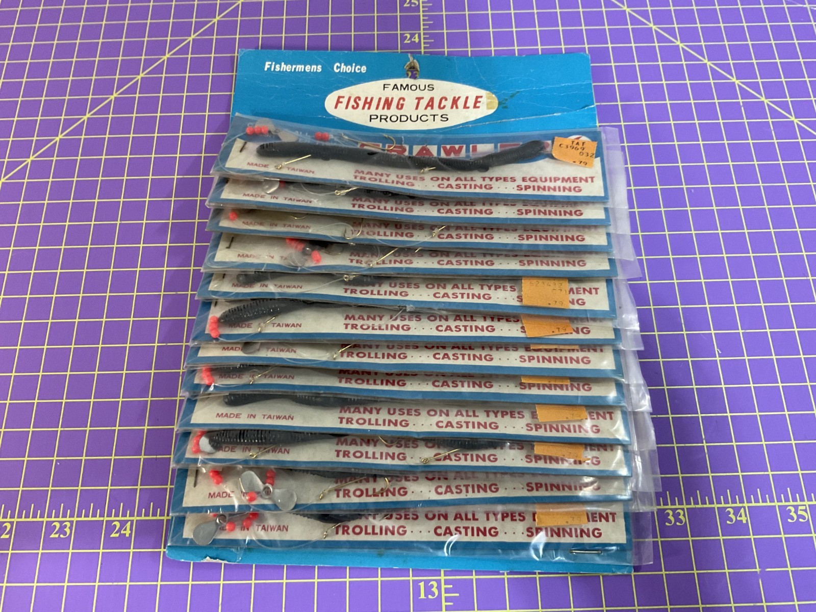 Vintage NOS Fishing Card Lot Famous Fishing Tackle Night Crawler Lure 12 Total Vintage NOS Fishing Card Lot Famous Fishing Tackle Night Crawler Lure 12 Total