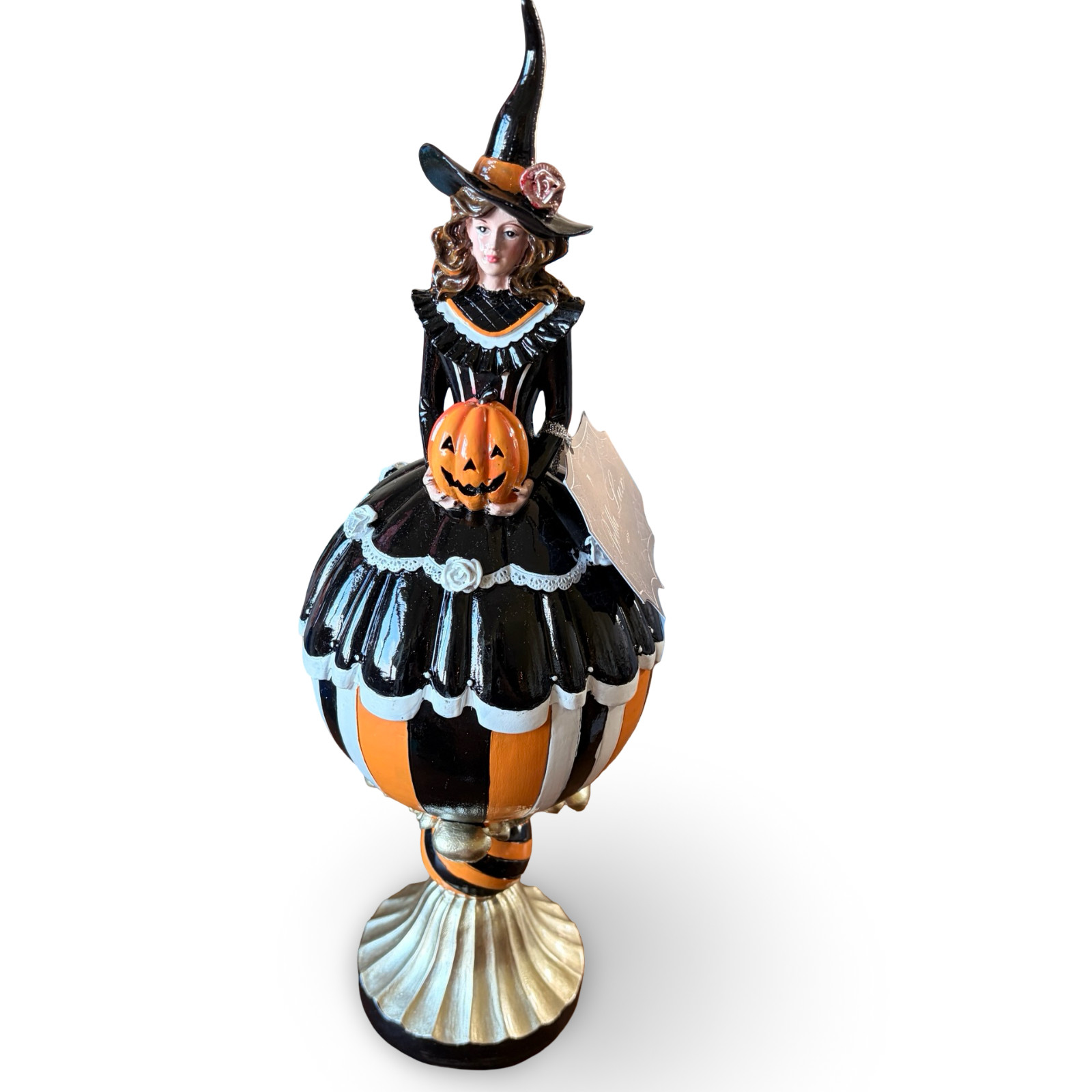 Halloween Witch Pumpkin Figurine 15\