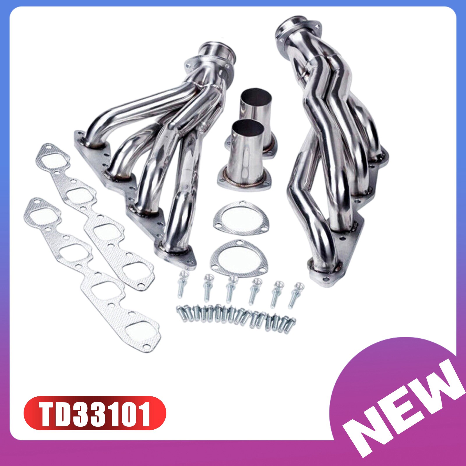 Exhaust Manifold Header For 1965-1976 Chevrolet GMC V8 396 402 427 454 502  X8tG