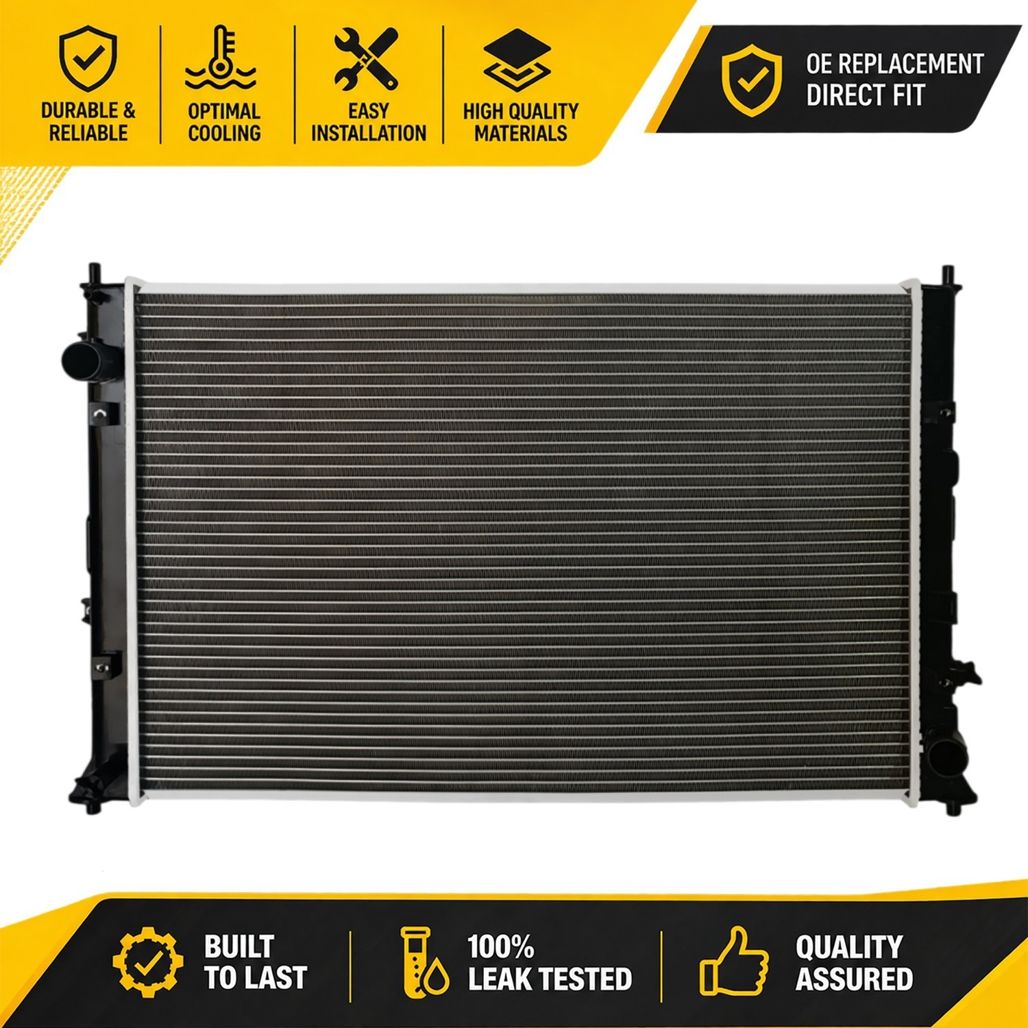 13582 Radiator Fit 2016-2021  2017 2018 2019 2020 Honda Civic 1.5L Turbocharged