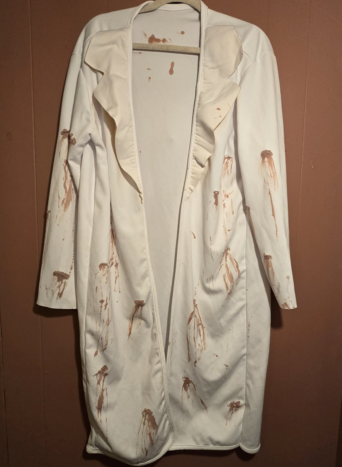 Vintage Rubie\'s Adult Bloody Stabbed Lab Coat Costume Made USA Halloween Horror