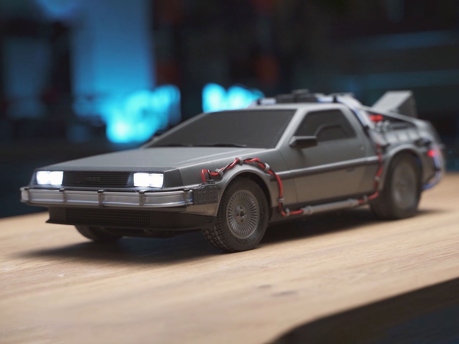 Unassembled RC Body Kit Time Machine DeLorean DIY Hobby RC 1:10 Scale Build